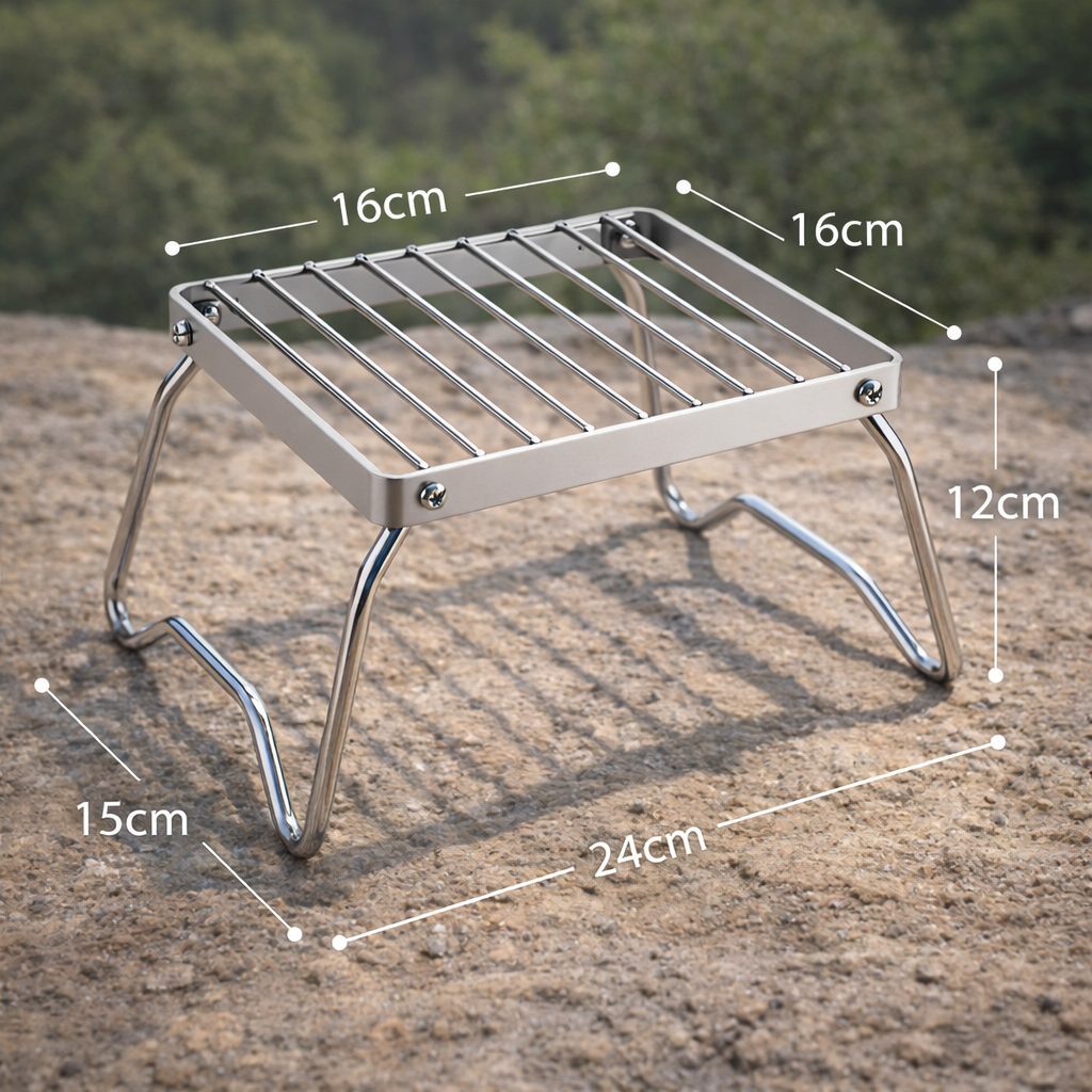Portable Stainless Steel Camping Stove Rack